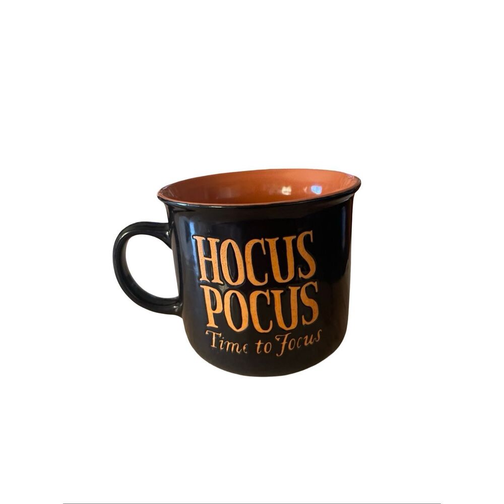 Burton+Burton Black Orange Halloween Hocus Pocus Mug Ceramic Coffee Cup